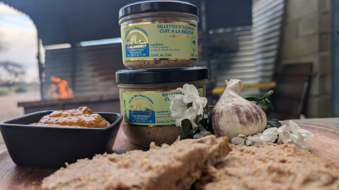 Rillette d'agneau cuit à la broche